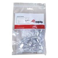 Equip Cat 8.1 RJ45 geschirmter Stecker, 50 Stück/Set, RJ45, Silber, Männlich, Gerade, Cat8.1, Gold