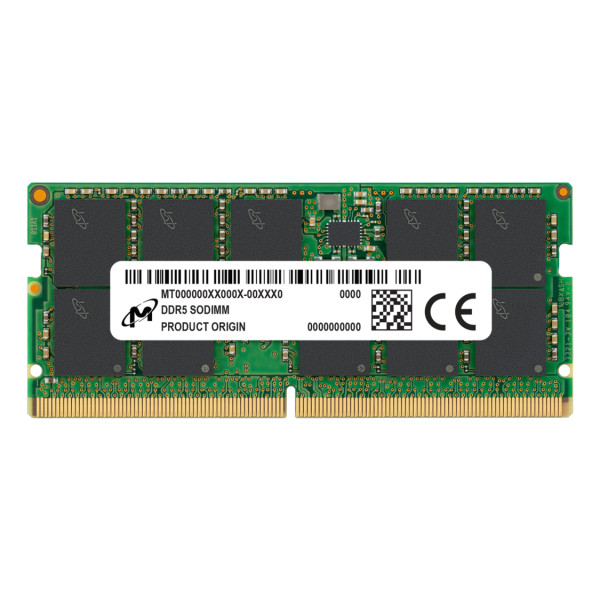 Micron MTC20C2085S1TC56BR, 32 GB, 1 x 32 GB, DDR5, 5600 MHz, 262-pin SO-DIMM