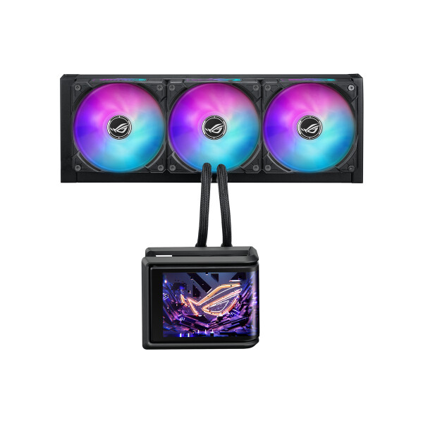 ASUS ROG Ryuo IV SLC 360 ARGB, All-in-One-Flüssigkeitskühler, 12 cm, Schwarz