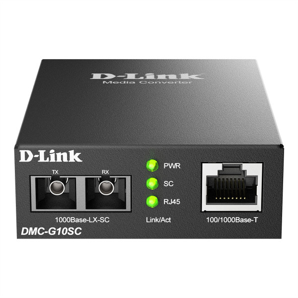 D-Link 100/to SC Single-mode Media Converter 10 km - Converter - Glasfaser (LWL)
