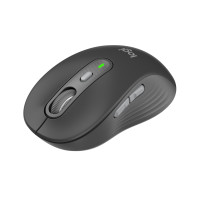 Logitech Signature Slim Combo MK950, Kabellos, RF Wireless + Bluetooth, Scherenschalter, QWERTZ, Graphit, Maus enthalten