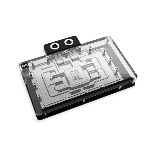 Alphacool 10268, Rückenplatte, Acryl, Aluminium, Chrom, Kupfer, Nylon, Schwarz, Chrom, 3-Pin JST, 1/4", 60 °C
