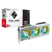 ASRock AMD Radeon RX 9060 XT Steel Legend 16GB OC, Radeon RX 9060 XT, 16 GB, GDDR6, 128 Bit, 7680 x 4320 Pixel, PCI Express x16 5.0