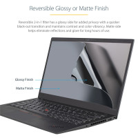 StarTech.com 156G-PRIVACY-SCREEN, 39,6 cm (15.6"), 16:9, Laptop, Rahmenloser Blickschutzfilter, Glänzend/Matt, Anti-Glanz, Privatsphäre