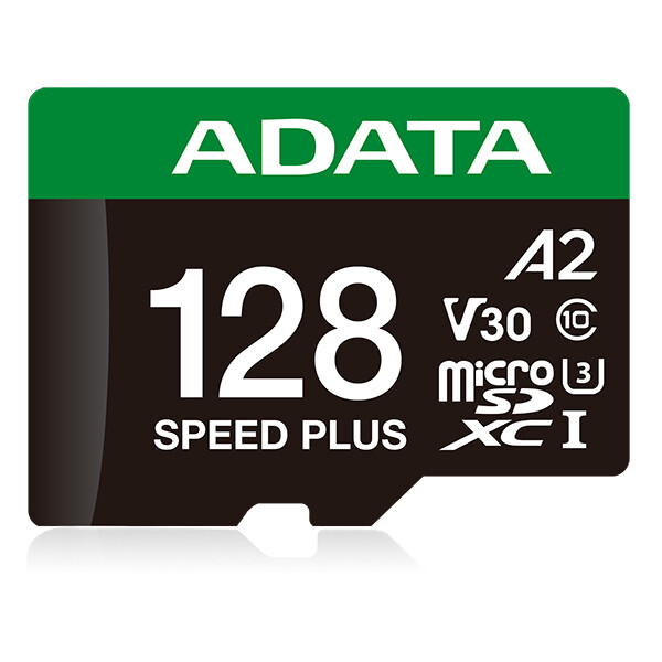 ADATA Speed Plus, 128 GB, MicroSDXC, Klasse 10, 180 MB/s, 160 MB/s, Class 3 (U3)