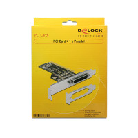 Delock 89362, PCI, Parallel, 0,0015 Gbit/s, Windows 7 Home Basic, Windows 7 Home Basic x64, Windows 7 Home Premium, Windows 7 Home Premium...