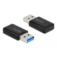 Delock USB 3.0 Dualband WLAN ac/a/b/g/n Micro Stick 867 + 300 Mbps, Kabellos, USB, WLAN, Wi-Fi 5 (802.11ac), Schwarz