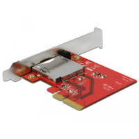 Delock 91748, CF, Metallisch, Rot, PCI Express, 1 Stück(e), Box, Windows 10, Windows 10 Pro x64, Windows 7, Windows 7 x64, Windows 8.1, Windows 8.1 x64
