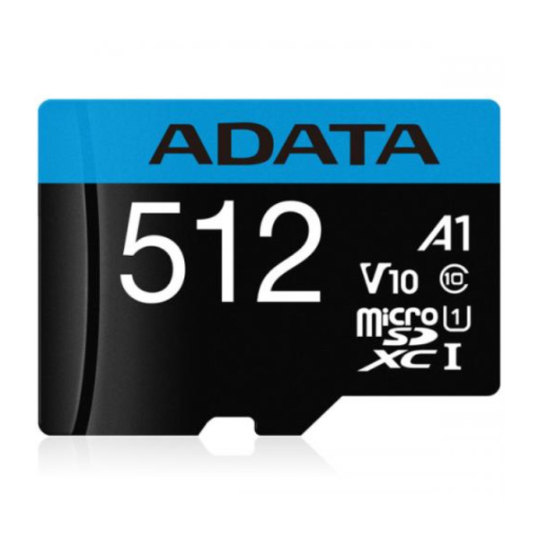 ADATA AUSDX512GUICL10A1-RA1, 512 GB, MicroSDXC, Klasse 10, UHS-I, 100 MB/s, 25 MB/s