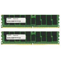 Mushkin Essentials 16GB DDR4, 16 GB, 2 x 8 GB, DDR4, 2133 MHz, 288-pin DIMM, Schwarz, Grün