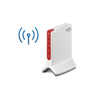 AVM FRITZ!Box 6820 LTE (v3) INT, Wi-Fi 4 (802.11n), Einzelband (2,4GHz), Ethernet/LAN, 3G, Rot, Weiß, Tabletop-Router