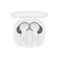 Belkin SoundForm Motion, True Wireless Stereo (TWS), Anrufe/Musik/Sport/Alltag, Kopfhörer, Weiß