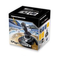 Hercules Thrustmaster T.Flight Stick X, Joystick, PC, Playstation 3, Analog, Kabelgebunden, USB, Schwarz, Rot, Silber
