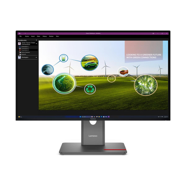 Lenovo ThinkVision P27Q-40, 68,6 cm (27"), 2560 x 1440 Pixel, Quad HD, LED, 6 ms, Schwarz