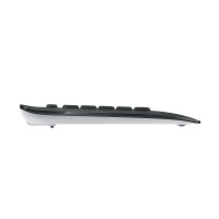 Logitech 920-008678, Kabellos, USB, Membran Key Switch, AZERTY, Schwarz, Weiß, Maus enthalten