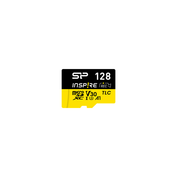 Silicon Power SP128GBSTXLV3V1NSP Micro SD Card 128 GB a1 v30 uhs-1 u1 3D TLC