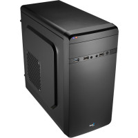 AEROCOOL ADVANCED TECHNOLOGIES Aerocool QS-180, Mini Tower, PC, Schwarz, micro ATX, Mini-ATX, Stahl, Heimbüro
