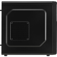 AEROCOOL ADVANCED TECHNOLOGIES Aerocool QS-180, Mini Tower, PC, Schwarz, micro ATX, Mini-ATX, Stahl, Heimbüro