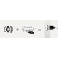 Axis 5507-111, Behausung, Silber, AXIS F1005-E AXIS F1035-E AXIS P1214-E AXIS P1224-E, Kabelgebunden, 4,5 cm