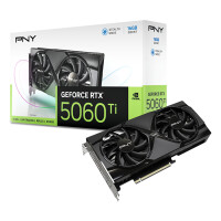 PNY GeForce RTX 5060 Ti, GeForce RTX 5060 Ti, 16 GB, GDDR7, 128 Bit, 7680 x 4320 Pixel, PCI Express x8 5.0
