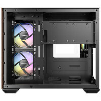 Antec CX600M, Midi Tower, PC, Schwarz, Holz, ITX, micro ATX, Glas, Stahl, Holz, Gaming