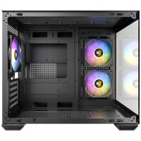 Antec CX600M, Midi Tower, PC, Schwarz, Holz, ITX, micro ATX, Glas, Stahl, Holz, Gaming