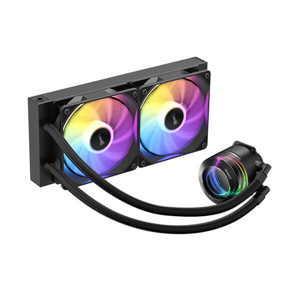 Antec Vortex Lum 240 ARGB, Flüssigkeitskühlung, 12 cm, Schwarz