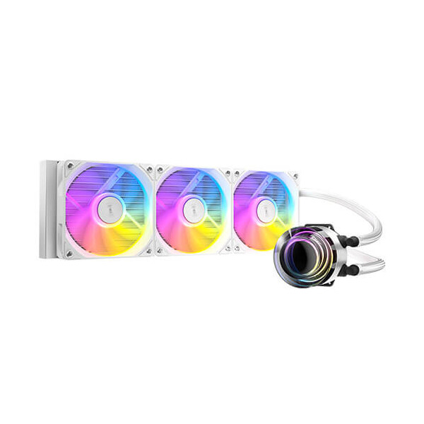 Antec Vortex Lum 360 White ARGB, Flüssigkeitskühlung, 12 cm, Weiß