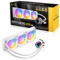 Antec Vortex Lum 360 White ARGB, Flüssigkeitskühlung, 12 cm, Weiß