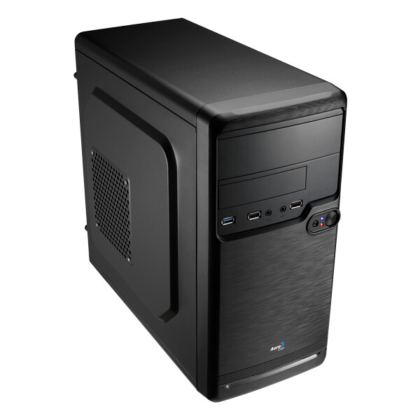 AEROCOOL ADVANCED TECHNOLOGIES Aerocool QS-182, Mini Tower, PC, Schwarz, micro ATX, Mini-ITX, Stahl, Heimbüro