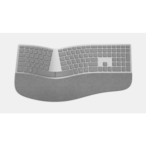 Microsoft Surface Ergonomic Keyboard, Kabellos, Bluetooth, Grau