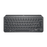 Logitech MX Keys Mini For Business, Kabellos, RF Wireless + Bluetooth, Scherenschalter, QWERTY, LED, Graphit