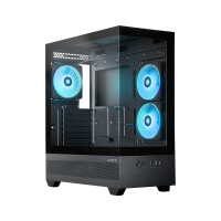 Chieftec PC-Gehäuse GT-01B-OP VISTA, Midi Tower, PC, Schwarz, ATX, micro ATX, Mini-ITX, Gaming, Multi