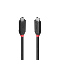 Lindy USB4 240W Type C Cable Black Line - Kabel - Digital/Daten