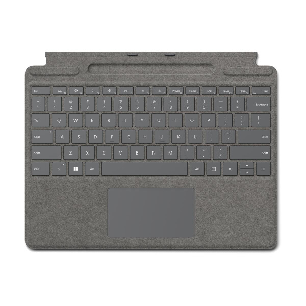 Microsoft Surface Pro Signature Keyboard, QWERTY, Spanisch, Touchpad, Microsoft, Surface Pro 8 Surface Pro X, Platin