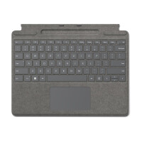 Microsoft Surface Pro Signature Keyboard, QWERTY, Spanisch, Touchpad, Microsoft, Surface Pro 8 Surface Pro X, Platin