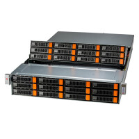 Supermicro Barebone Storage SuperServer Black 2U Single Sockel 4677 SSG-521E-E1CR24L - Complete - Barebone - DDR5