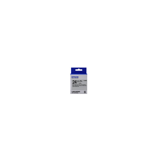 Epson LabelWorks LK-6SBE - Etikettenband - Schwarz auf Silber (matt)