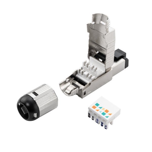 Lindy RJ45 Stecker STP Cat.6A Premium feldinstallierbar