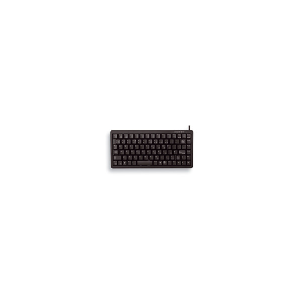 Cherry Slim Line COMPACT-KEYBOARD G84-4100 - Tastatur - 83 Tasten QWERTY - Schwarz