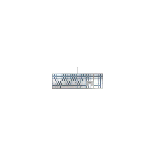 Cherry KC 6000 SLIM FOR MAC - Volle Größe (100%) - Kabelgebunden - USB - QWERTY - Silber