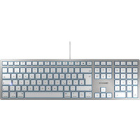 Cherry KC 6000 SLIM FOR MAC - Volle Größe (100%) - Kabelgebunden - USB - QWERTY - Silber