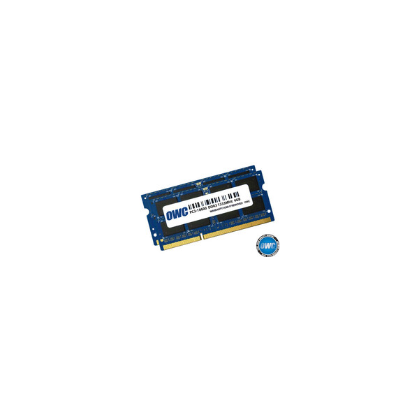 OWC 1333DDR3S08S - 8 GB - 2 x 4 GB - DDR3 - 1333 MHz - 204-pin SO-DIMM - Blau