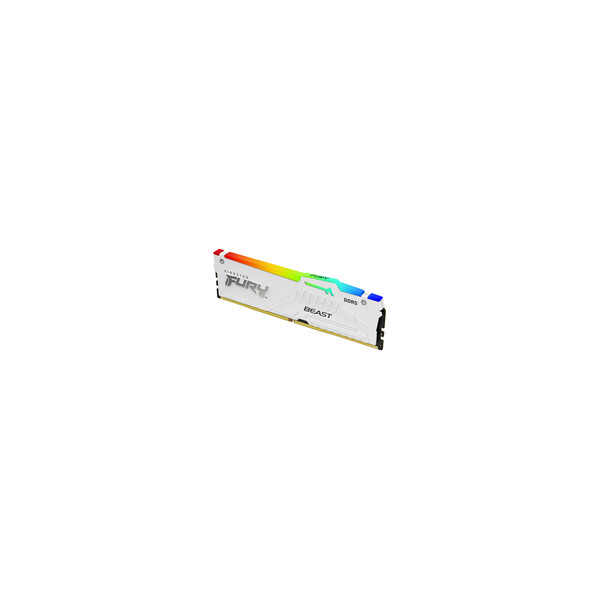 Kingston FURY Beast 16 GB 5600 MT/s DDR5 CL40 DIMM White RGB XMP - 16 GB - 1 x 16 GB - DDR5 - 288-pin DIMM