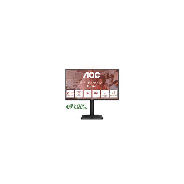 AOC 24E4U Full HD LED-Monitor 23.8"" - Flachbildschirm (TFT/LCD) - 60,5 cm