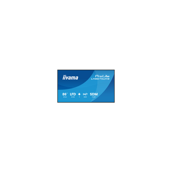 Iiyama 86 LH8675UHS-B2AG HDMI DP USB