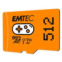 EMTEC mSD UHS I U3 V30 A2 Gaming Orange - Secure Digital...