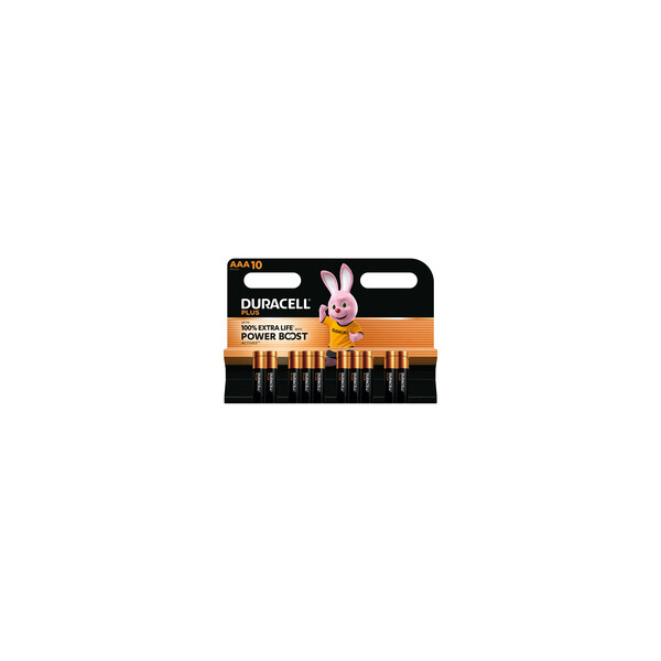 Duracell Plus Power Boost Micro AAA -Batterie Alkali-Mangan 10 St. - Batterie - Micro (AAA)