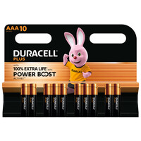 Duracell Plus Power Boost Micro AAA -Batterie Alkali-Mangan 10 St. - Batterie - Micro (AAA)
