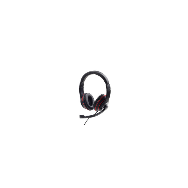 Gembird MHS-03-BKRD - Kabelgebunden - Gaming - 20 - 20000 Hz - 200 g - Kopfhörer - Schwarz - Rot